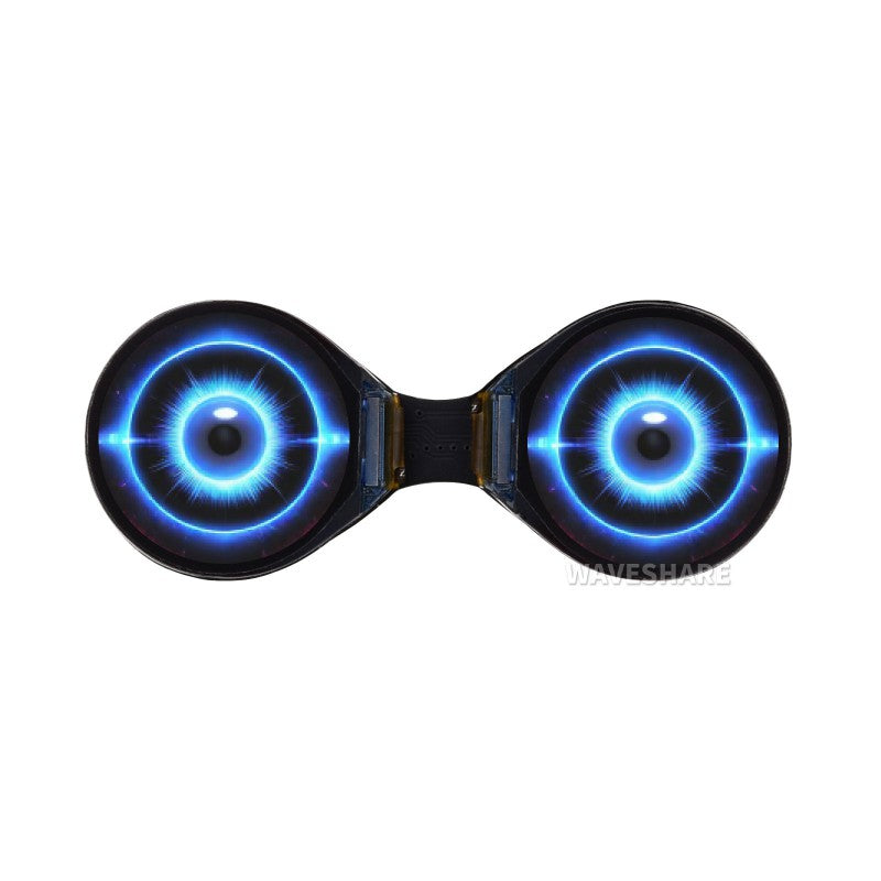 Load image into Gallery viewer, 0.71inch Double Eye Round LCD Display Module, 160x160 Resolution