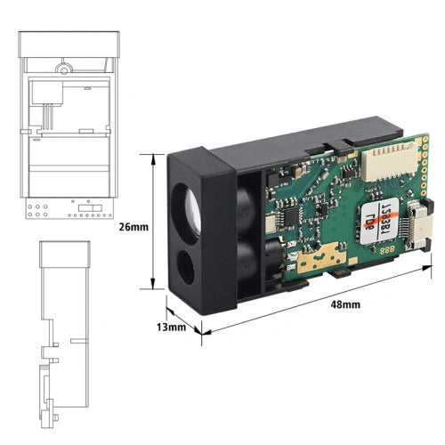 Load image into Gallery viewer, Meskernel LDK-80 Small Laser Range Sensor (80m)