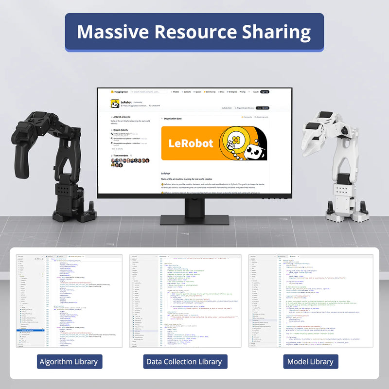 Load image into Gallery viewer, ThinkRobotics LeRobot SO-101 - 6 Axis Robotic Arm