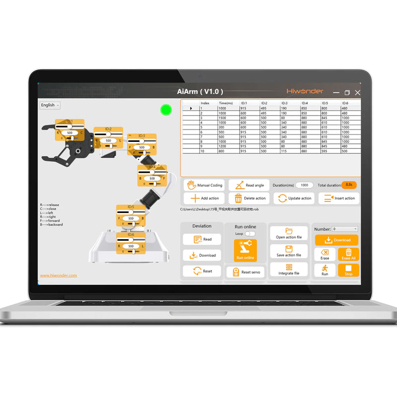 Load image into Gallery viewer, Hiwonder AiArm Vision Robot Arm Kit