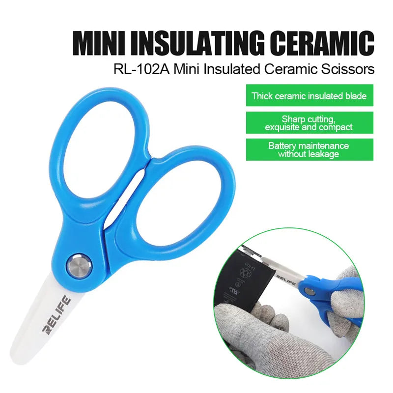 Load image into Gallery viewer, RL-102A Mini Insulated Ceramic Scissors
