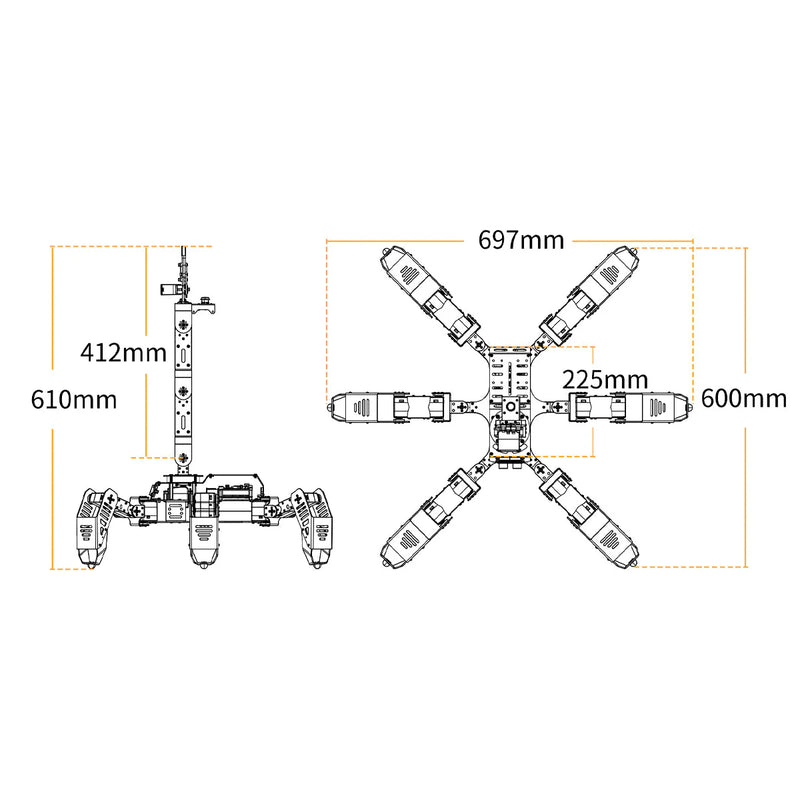 Load image into Gallery viewer, SpiderPi Pro: Hiwonder Hexapod Robot with AI Vision Robotic Arm