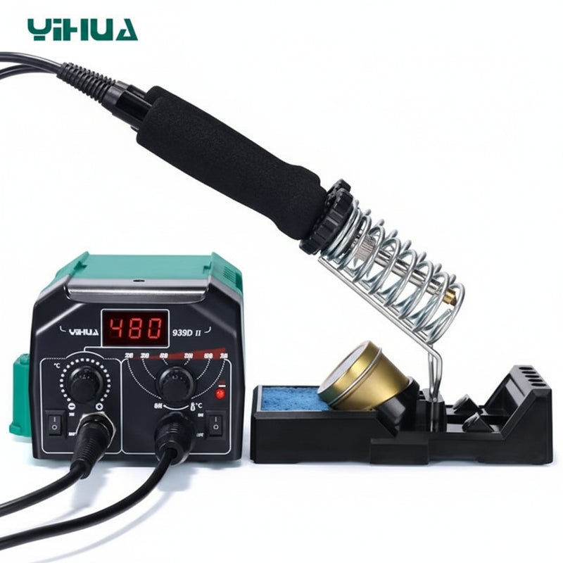 Load image into Gallery viewer, 939D-II 3in1 Constant temperature LED digital display Wood Burning tools Pyrography Station