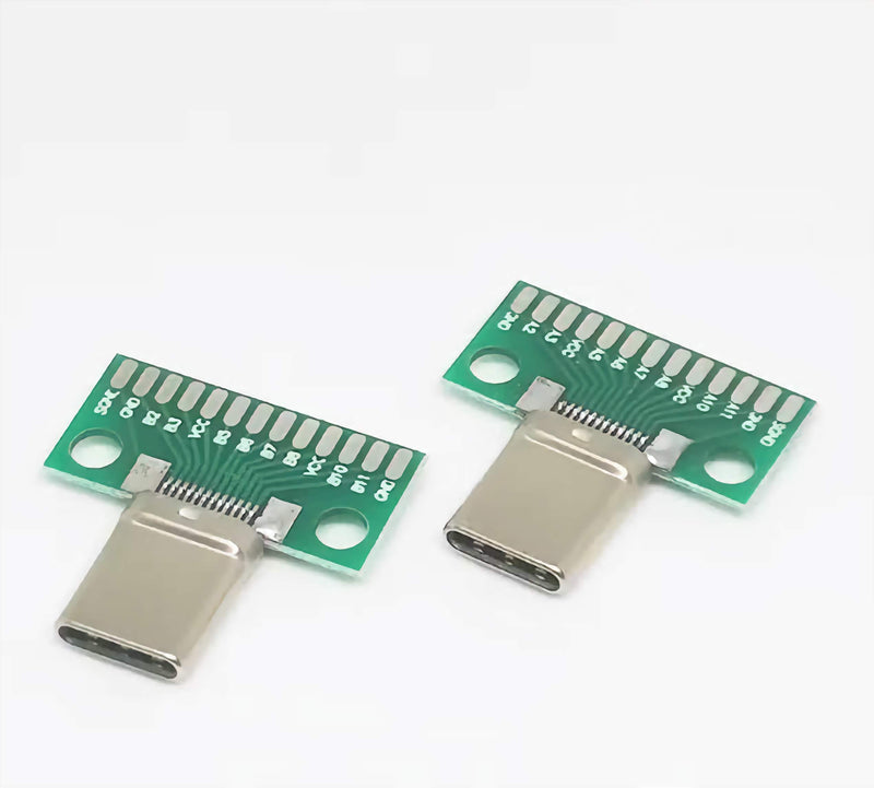 Load image into Gallery viewer, USB 3.1 Type C Connector 24+2P Male Female Breakout Board