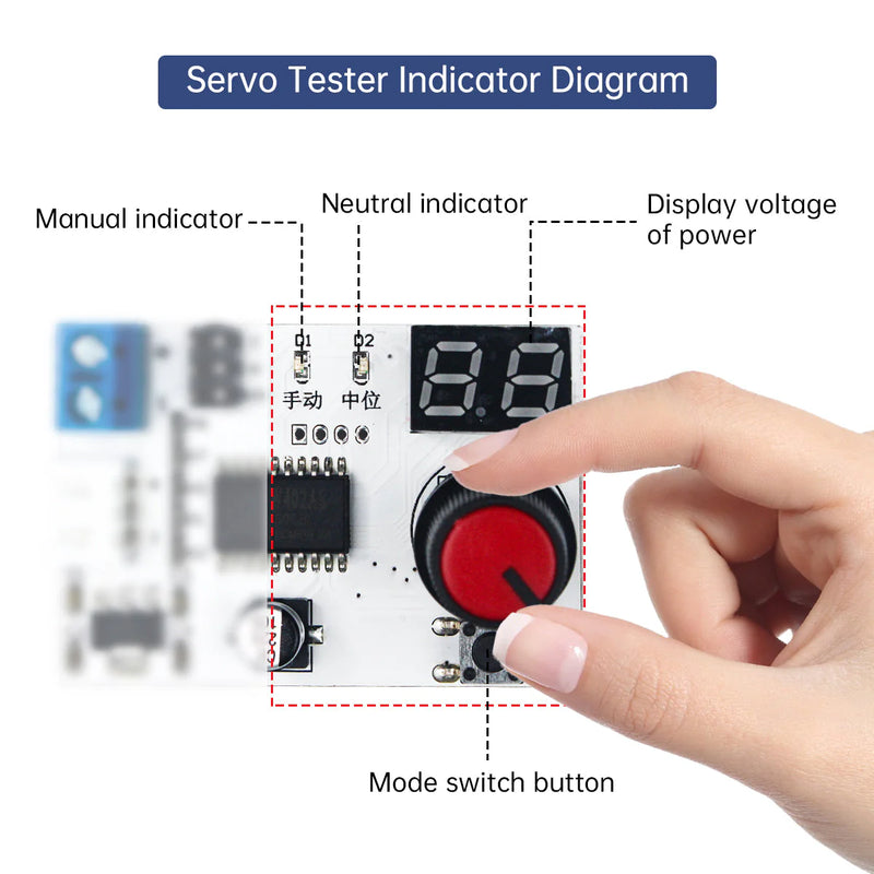 Load image into Gallery viewer, Hiwonder Digital Servo Tester Controller with Voltage Display