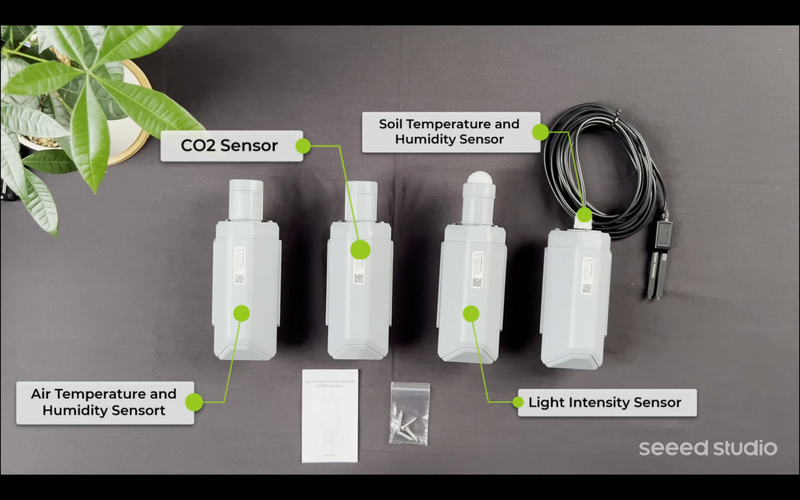 Load image into Gallery viewer, SenseCAP S2103 LoRaWAN CO2, Temperature, and Humidity Sensor for Outdoor&Indoor Air Quality, CO2 Meter, Carbon Emission