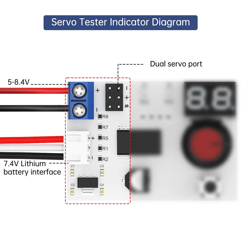Load image into Gallery viewer, Hiwonder Digital Servo Tester Controller with Voltage Display