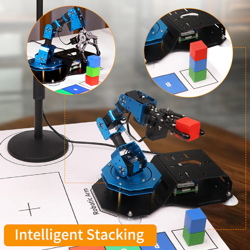 Load image into Gallery viewer, ArmPi Hiwonder Raspberry Pi 4B (4GB) AI Vision Robotic Arm/ Python Program