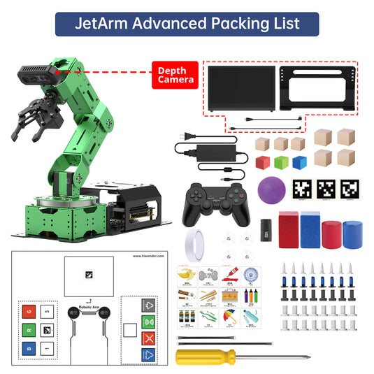 Hiwonder JetArm ROS1/ROS2 3D Vision Robot Arm