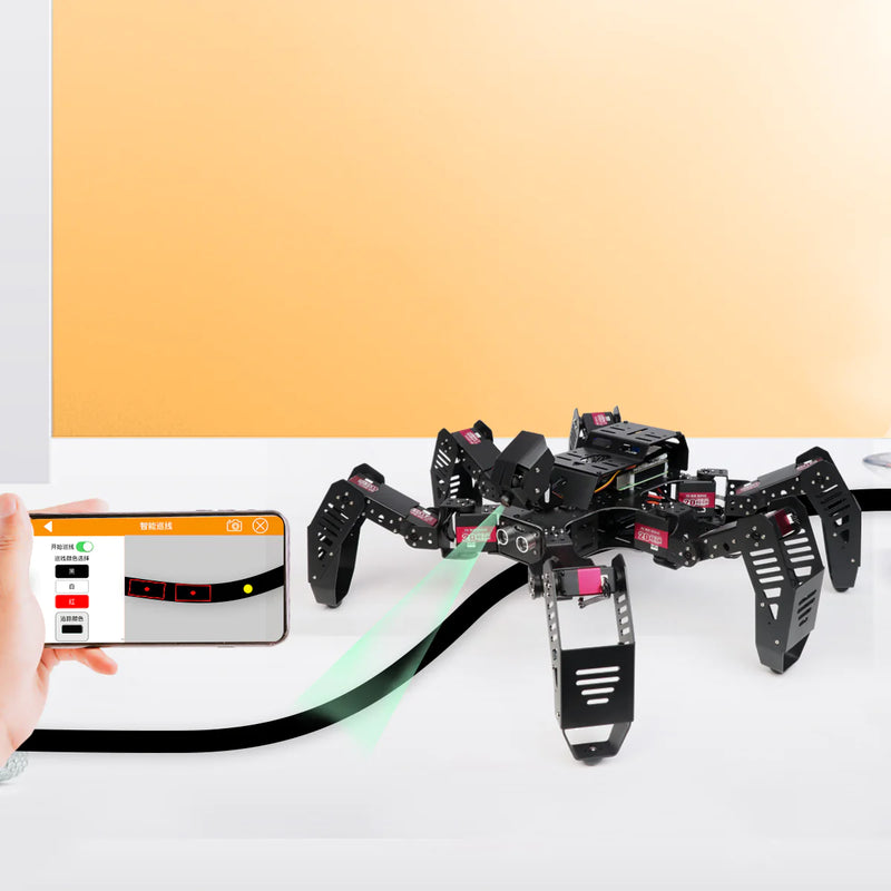 Load image into Gallery viewer, SpiderPi: Raspberry Pi based AI Vision Hexapod Robot