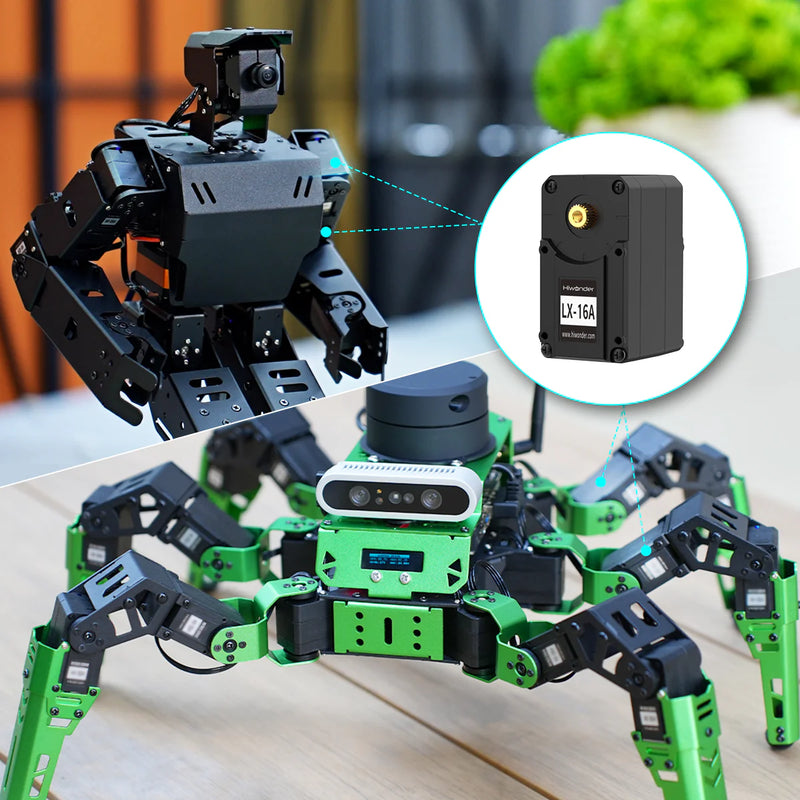 Load image into Gallery viewer, Hiwonder LX-16A Full Metal Gear Serial Bus Servo with Real-Time Feedback Function for RC Robot