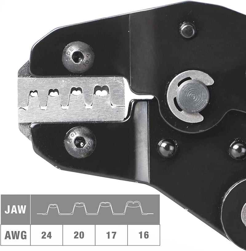 Load image into Gallery viewer, SN-58B Crimping Tool 0.25-1.5mm², AWG 24 - 16 Non-Insulated Crimper For Dupont Jumper Wires