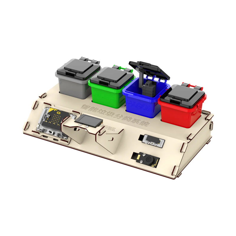 Load image into Gallery viewer, Waste Sorting Robot Kit: Hiwonder AI Vision Waste Classification Kit with Audio Broadcast Powered by micro:bit