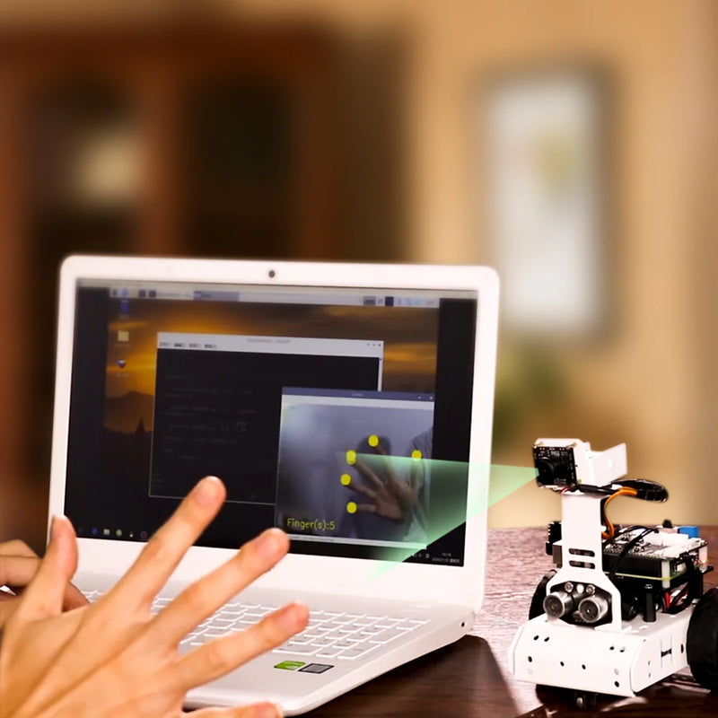 Load image into Gallery viewer, GoGoPi Hiwonder Raspberry Pi 5 Intelligent Vision Robot Car Python Program