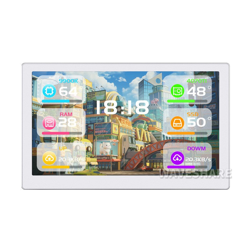 Load image into Gallery viewer, USB Monitor, AIO LCD Screen, Type-C Interface, CNC Metal Case