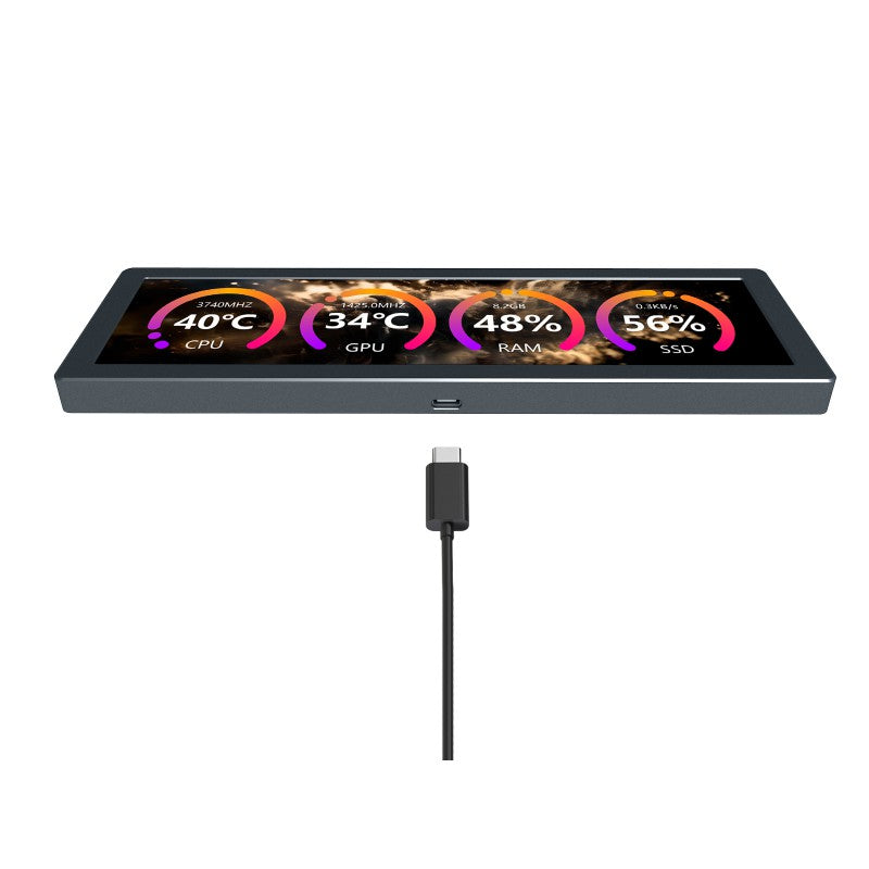 Load image into Gallery viewer, USB Monitor, AIO LCD Screen, Type-C Interface, CNC Metal Case