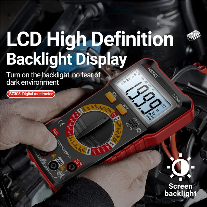 Load image into Gallery viewer, Aneng SZ305 High Precision Anti-Burn Portable Intelligent Digital Multimeter
