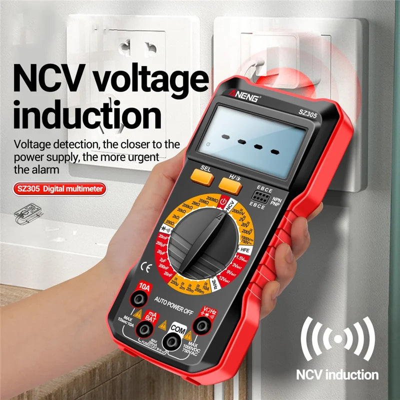 Load image into Gallery viewer, Aneng SZ305 High Precision Anti-Burn Portable Intelligent Digital Multimeter