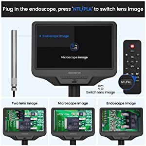 Load image into Gallery viewer, AD409 Pro-ES HDMI Digital Microscope with Endoscope