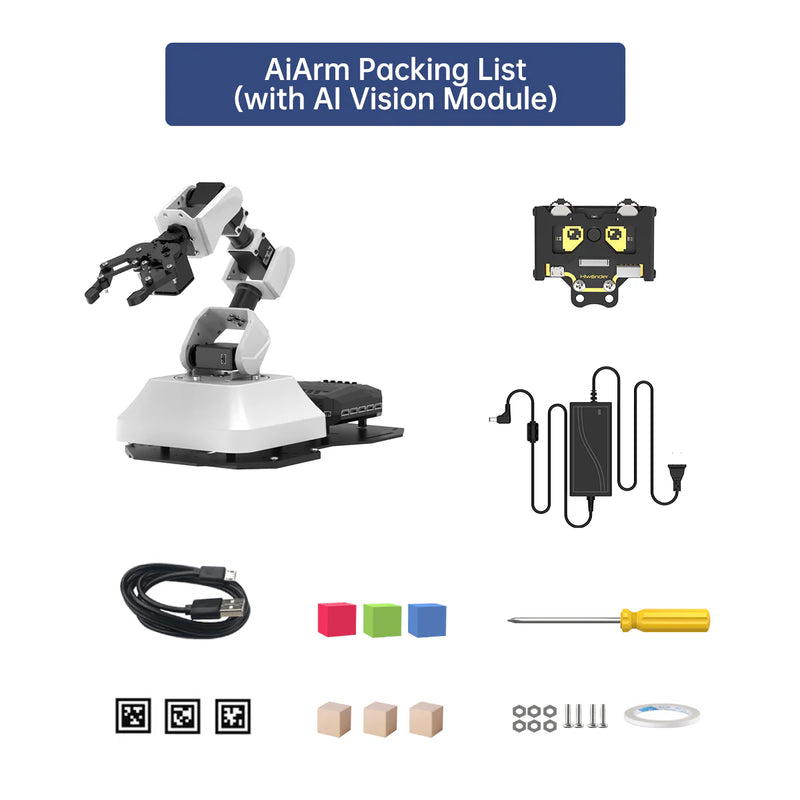 Load image into Gallery viewer, Hiwonder AiArm Vision Robot Arm Kit