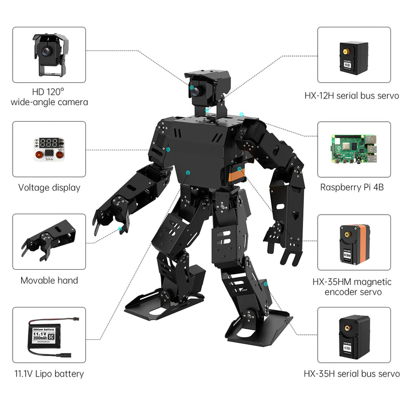 Load image into Gallery viewer, AiNex ROS Education AI Vision Humanoid Robot Powered by Raspberry Pi