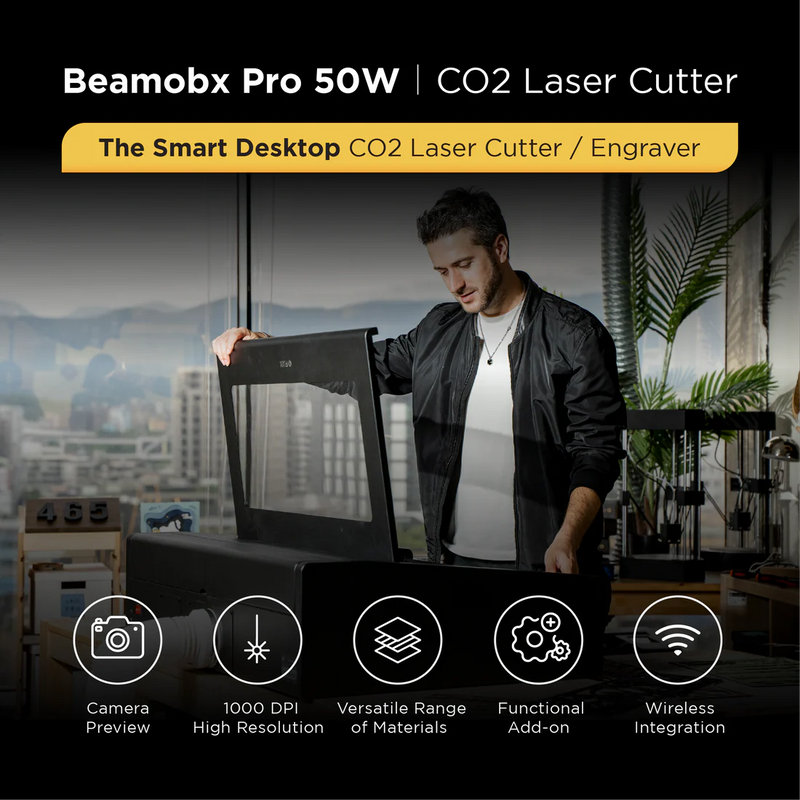 Load image into Gallery viewer, BeamBox Pro - 50W Desktop CO2 Laser Cutter
