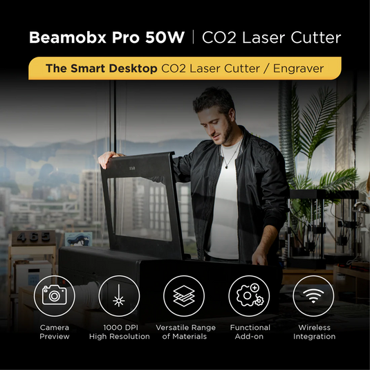 BeamBox Pro - 50W Desktop CO2 Laser Cutter