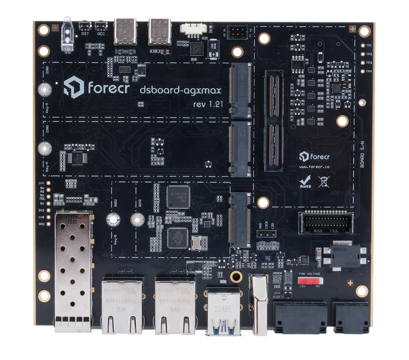 Load image into Gallery viewer, JETSON AGX ORIN CARRIER BOARD WITH 10G ETHERNET - DSBOARD-AGXMAX