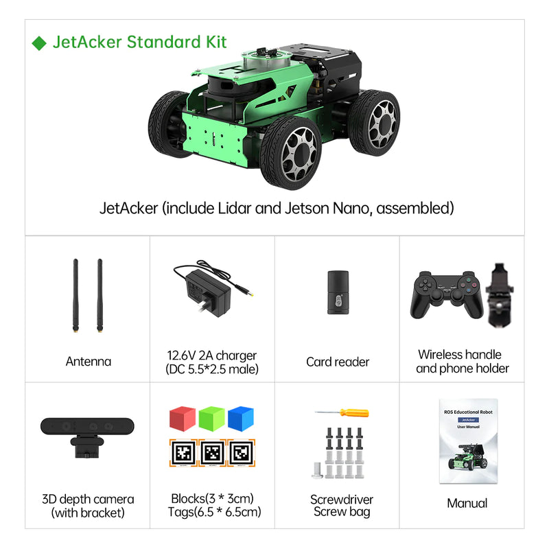 Load image into Gallery viewer, JetAcker ROS Education Robot Car