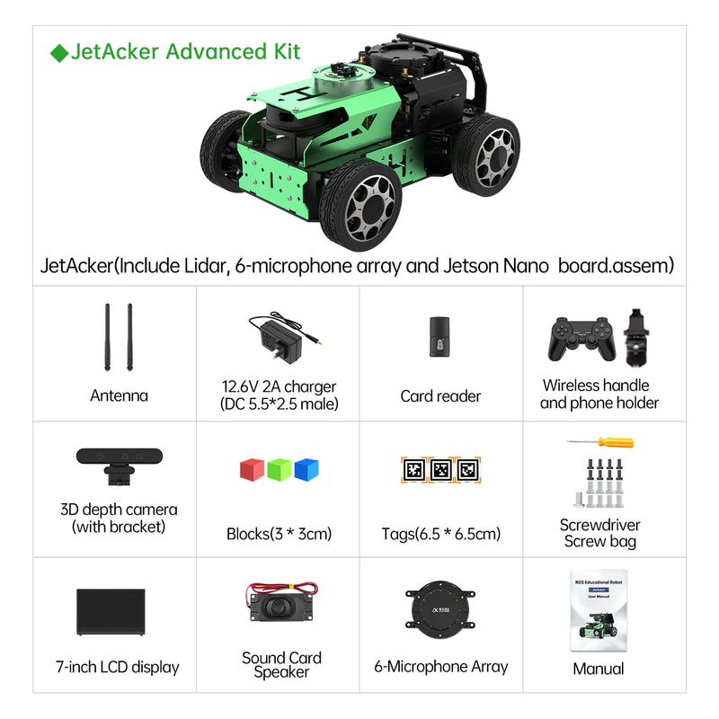 Load image into Gallery viewer, JetAcker ROS Education Robot Car