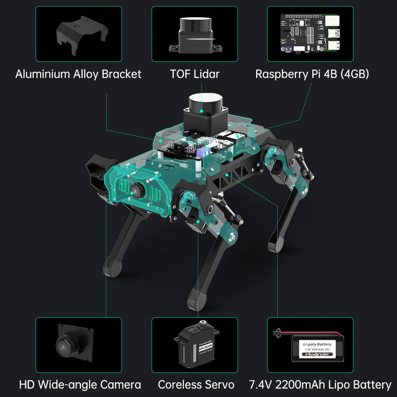 Load image into Gallery viewer, ROS Bionic Robot Dog - ThinkRobotics
