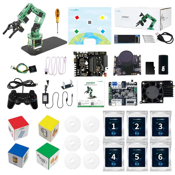 Load image into Gallery viewer, Yahboom DOFBOT AI Vision Robotic Arm with ROS Python programming for Raspberry Pi 5
