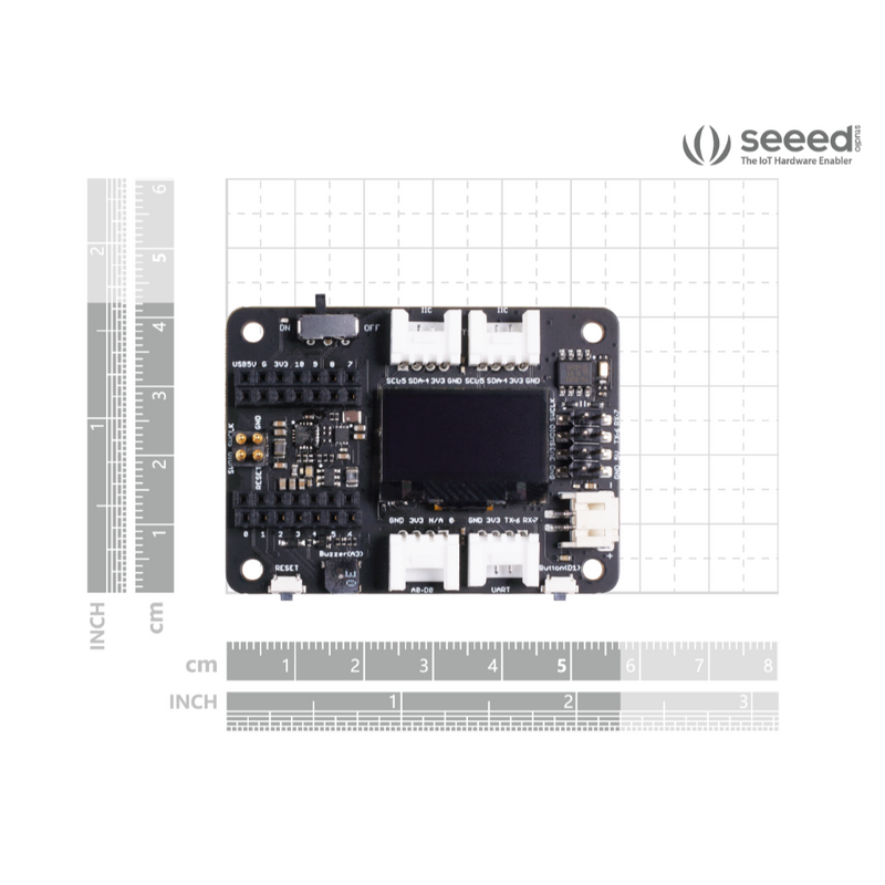 Load image into Gallery viewer, Seeed Studio Expansion Board for XIAO with Grove OLED - IIC, Uart, Analog/Digital