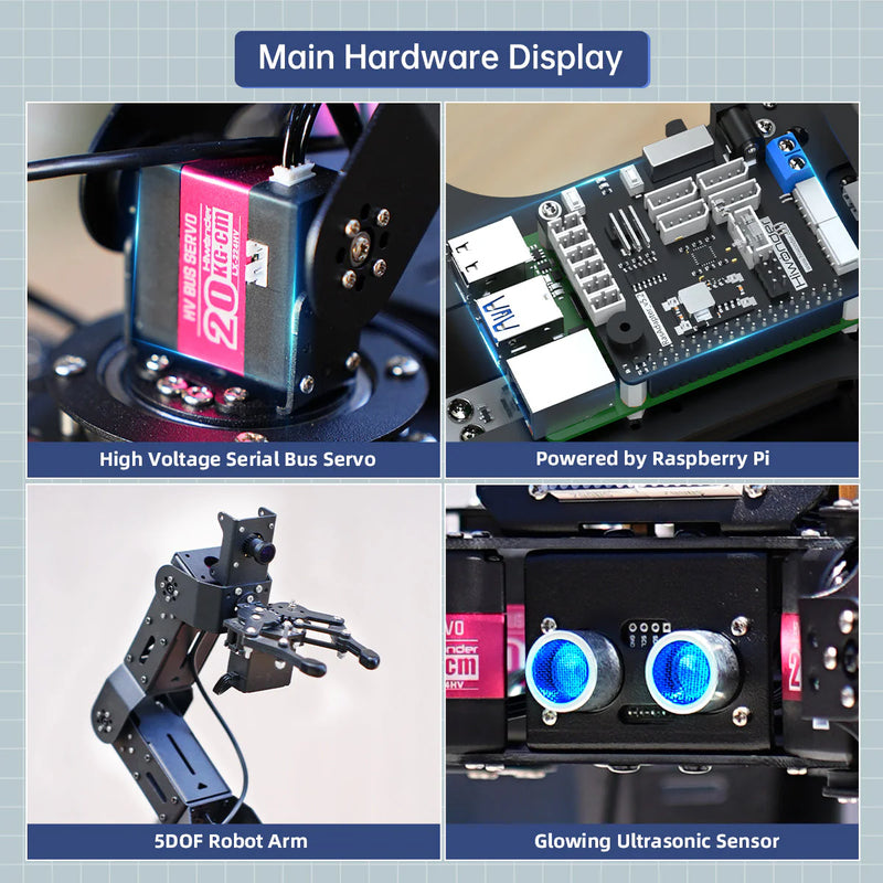 Load image into Gallery viewer, SpiderPi Pro: Hiwonder Hexapod Robot with AI Vision Robotic Arm