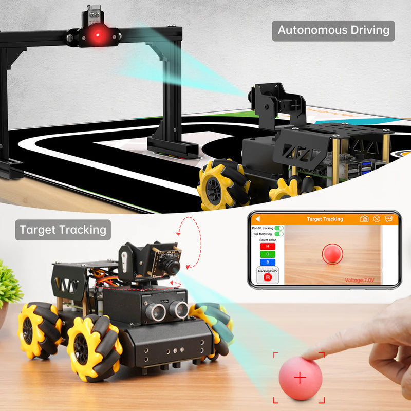 Load image into Gallery viewer, TurboPi Raspberry Pi Omnidirectional Mecanum Wheels Robot Car