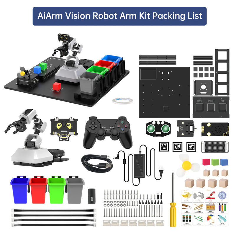 Load image into Gallery viewer, Hiwonder AiArm Vision Robot Arm Kit