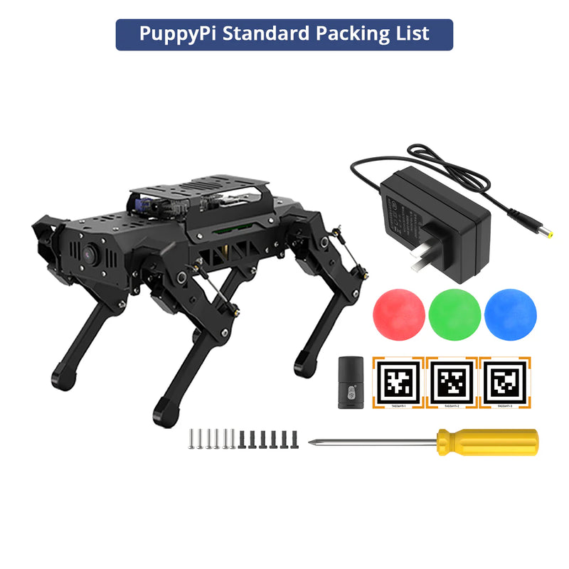 Load image into Gallery viewer, PuppyPi ROS Quadruped Robot with Raspberry Pi, Integrated with Large AI Model (ChatGPT)