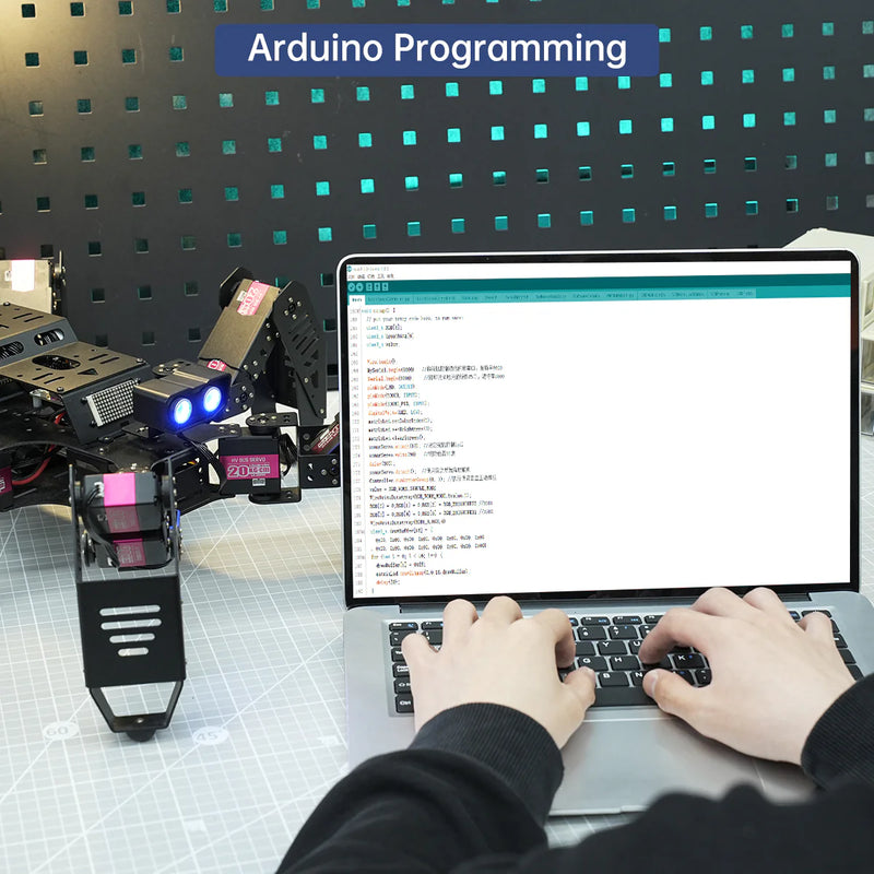 Load image into Gallery viewer, Spiderbot: Hiwonder Hexapod Programming Robot for Arduino