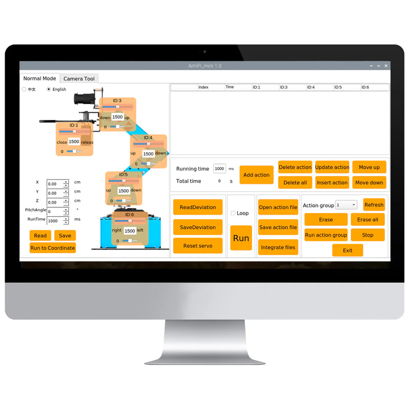 Load image into Gallery viewer, Hiwonder ArmPi mini 5DOF Vision Robotic Arm Powered by Raspberry Pi 5 Support Python, OpenCV Target Tracking for Beginners