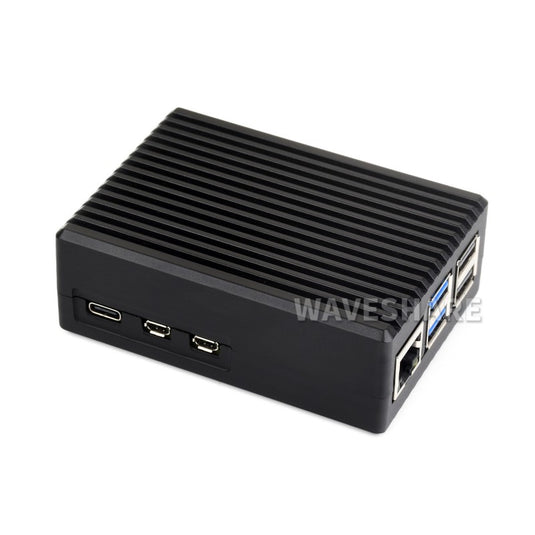 Aluminum Stripe Grooved Case For Raspberry Pi 5