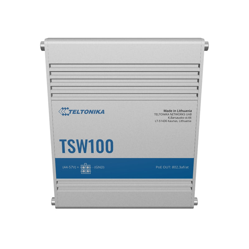 Load 3D model into Gallery viewer, TSW100 - Industrial POE+ Ethernet Switch