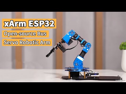 Load and play video in Gallery viewer, xArm ESP32 Bus Servo Robotic Arm Powered by Open-source ESP32 Python Programmable Robot