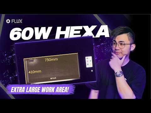 Load and play video in Gallery viewer, HEXA - 60W Desktop CO2 Laser Cutter