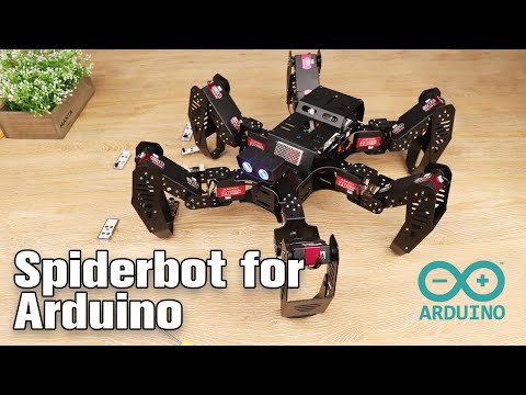 Load and play video in Gallery viewer, Spiderbot: Hiwonder Hexapod Programming Robot for Arduino