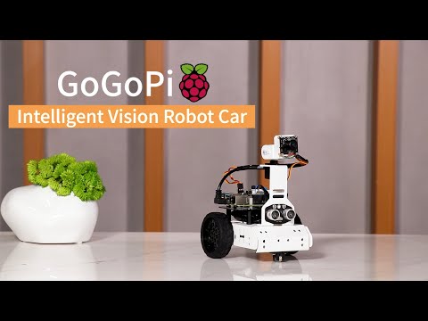 Load and play video in Gallery viewer, GoGoPi Hiwonder Raspberry Pi 5 Intelligent Vision Robot Car Python Program
