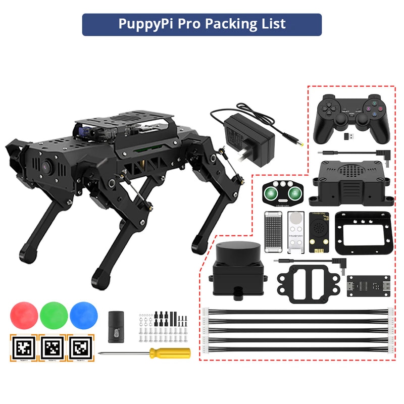 Load image into Gallery viewer, PuppyPi ROS Quadruped Robot with Raspberry Pi, Integrated with Large AI Model (ChatGPT)