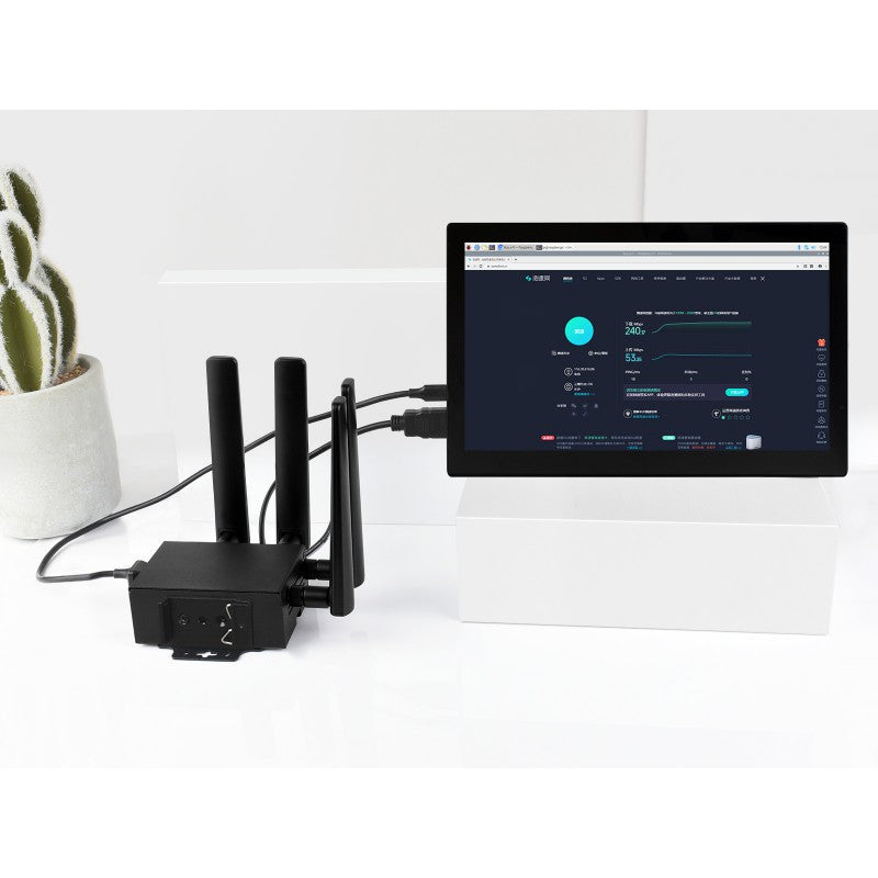 Load image into Gallery viewer, RM520N-GL 5G HAT for Raspberry Pi with Case, Quad Antennas LTE-A