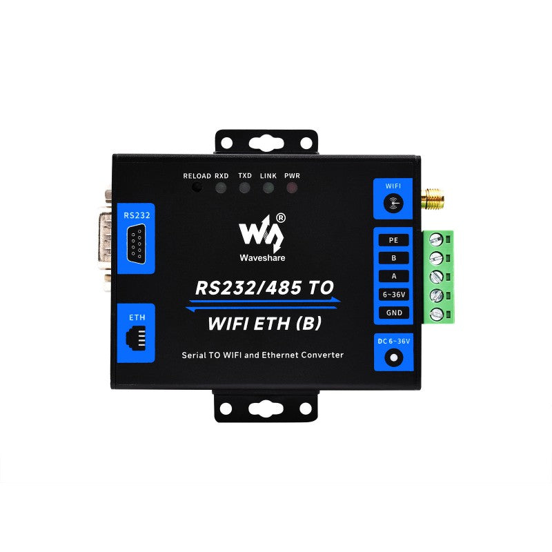 Load image into Gallery viewer, Industrial Grade Serial Server RS232/485 To WiFi and Ethernet, Modbus Gateway, MQTT Gateway