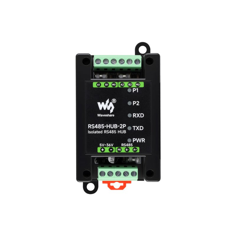 Load image into Gallery viewer, Industrial-grade Isolated 2-Ch RS485 Hub, Expands 2-ch RS485 Sub Ports Via 1-ch RS485 Master Port