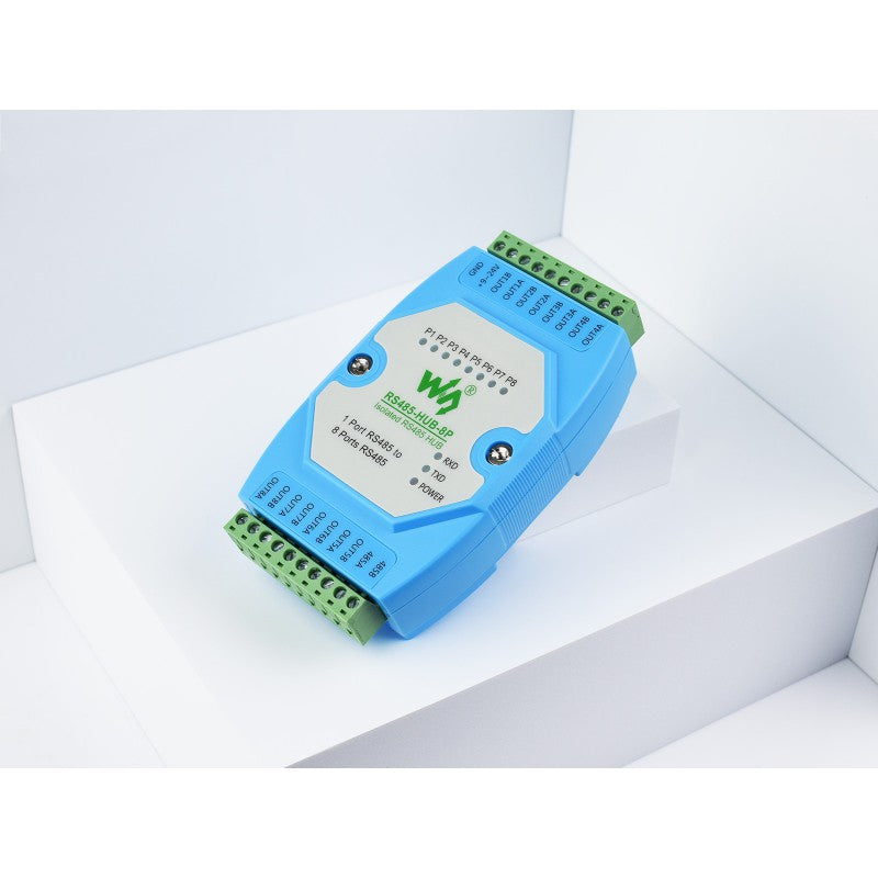 Load image into Gallery viewer, Industrial-grade Isolated 8-ch RS485 Hub, Rail-mount Support, Wide Baud rate Range